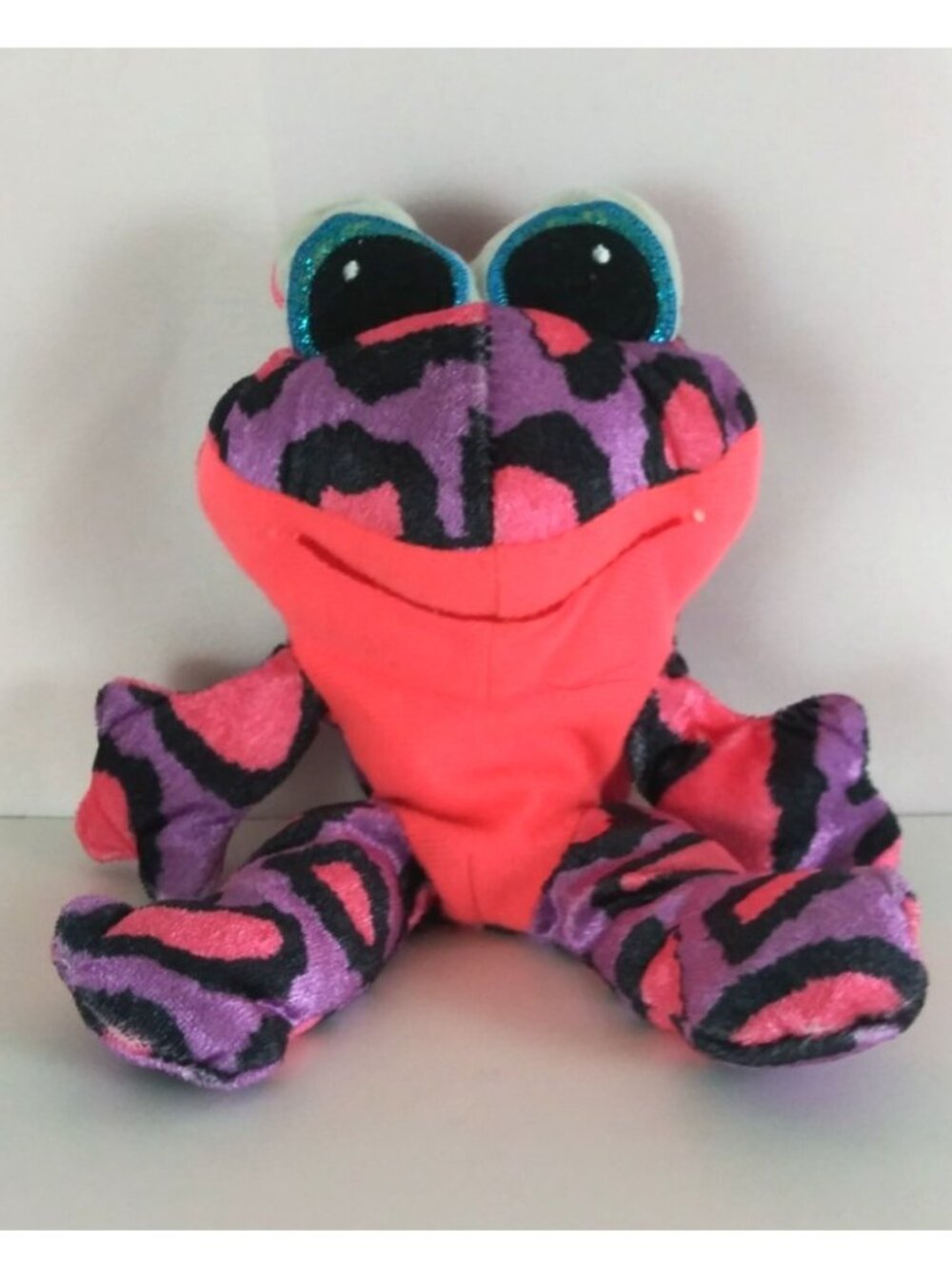 Goffa Pink Spotted Purple Poison Dart Frog 8" Plush